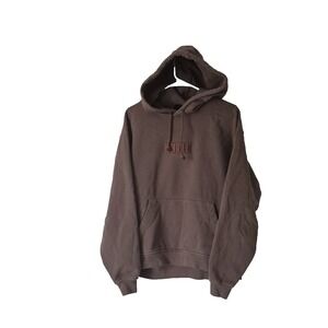 Kith Williams Hoodie III Mens S Brown Classic Logo Long Sleeve Pullover KH2559